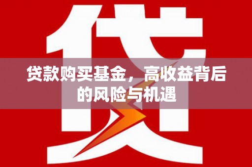 双滦贷款购买基金，高收益背后的风险与机遇
