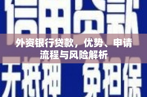 双滦外资银行贷款，优势、申请流程与风险解析