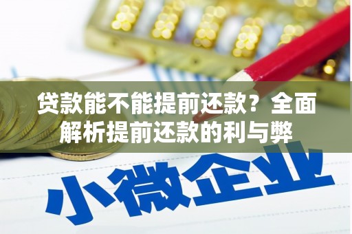 双滦贷款能不能提前还款？全面解析提前还款的利与弊