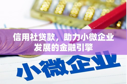 双滦信用社贷款，助力小微企业发展的金融引擎