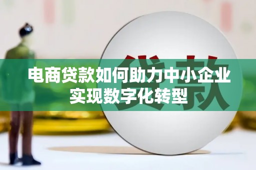 双滦电商贷款如何助力中小企业实现数字化转型