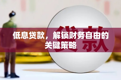 双滦低息贷款，解锁财务自由的关键策略
