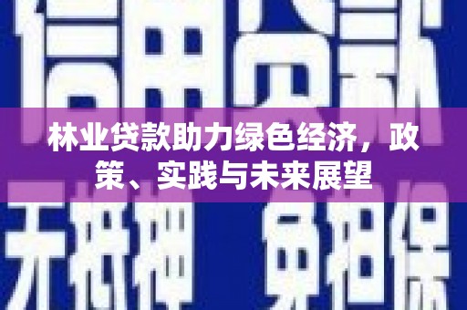 双滦林业贷款助力绿色经济，政策、实践与未来展望