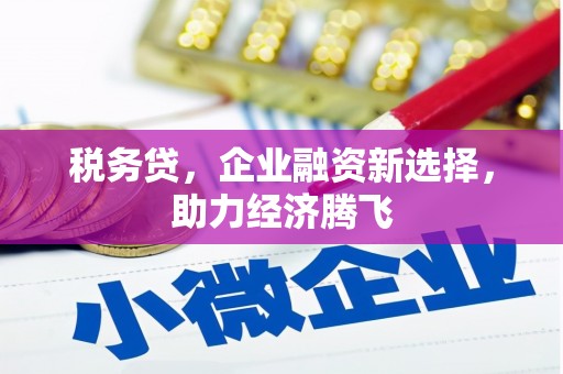 双滦税务贷，企业融资新选择，助力经济腾飞