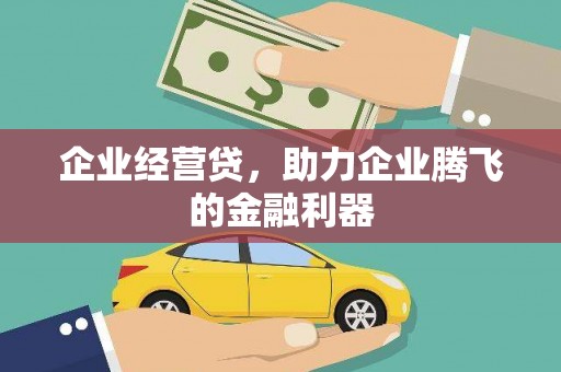 双滦企业经营贷，助力企业腾飞的金融利器