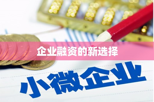 双滦企业融资的新选择