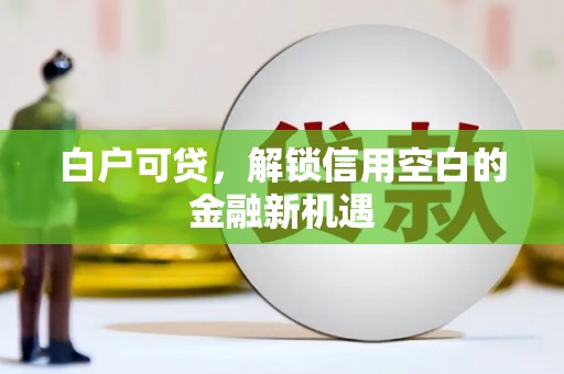 双滦白户可贷，解锁信用空白的金融新机遇