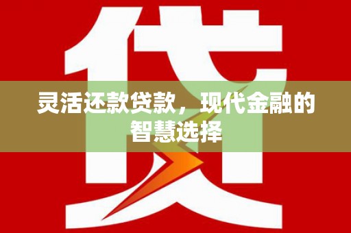 双滦灵活还款贷款，现代金融的智慧选择