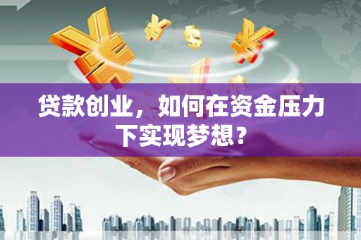 双滦贷款创业，如何在资金压力下实现梦想？