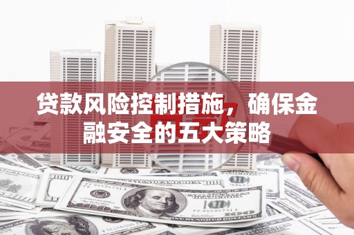 双滦贷款风险控制措施，确保金融安全的五大策略
