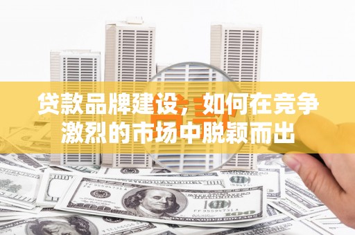 双滦贷款品牌建设，如何在竞争激烈的市场中脱颖而出