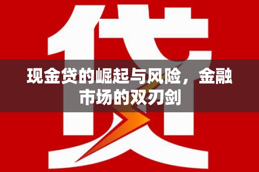 双滦现金贷的崛起与风险，金融市场的双刃剑