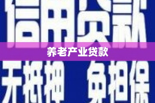 双滦养老产业贷款
