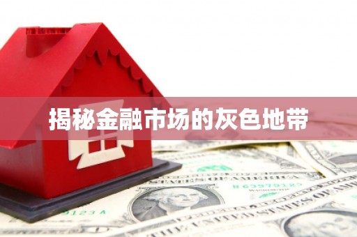 双滦揭秘金融市场的灰色地带